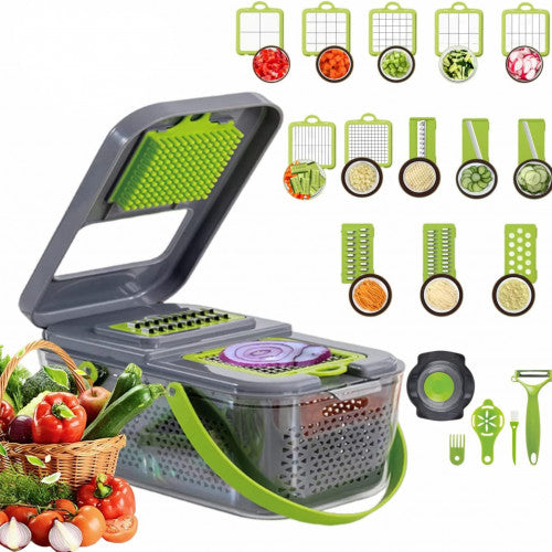 CORTADOR DE VEGETALES MULTIFUNCIONAL 22 PIEZAS 45196
